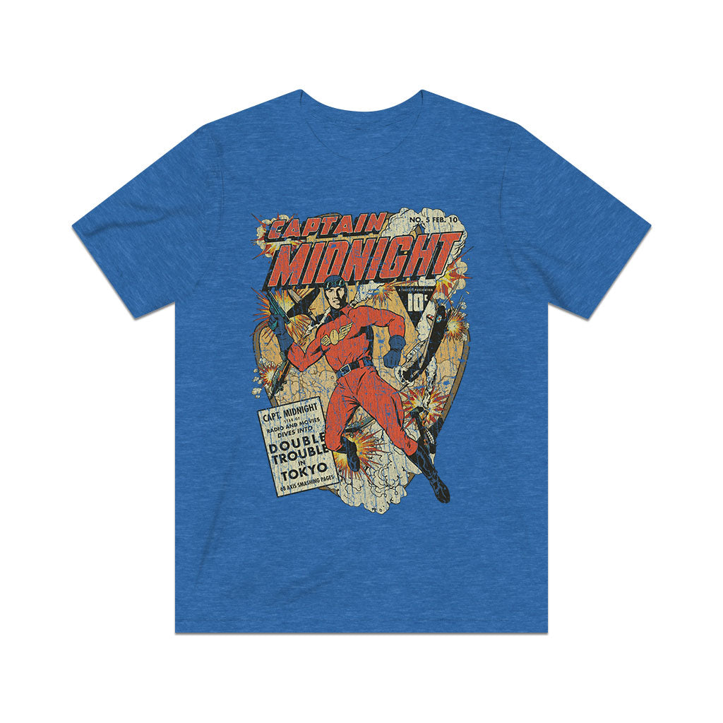 Captain Midnight 5 Double Trouble in Tokyo 1943 Vintage Men's T-Shirt