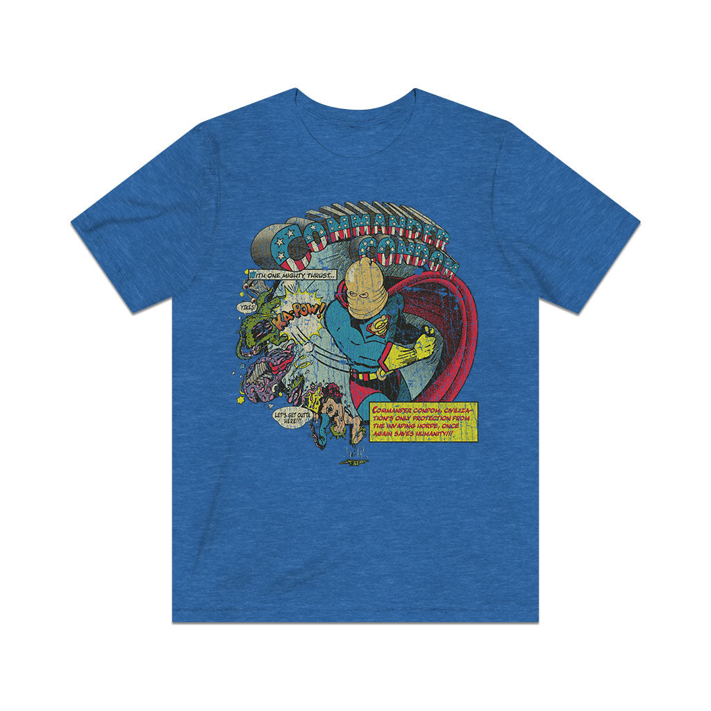 Commander Condom Mighty Thrust 1987 Vintage Men's T-Shirt