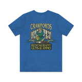 Crawfords Restaurant, Guns & Ammo 1980 Vintage Men’s T-shirt