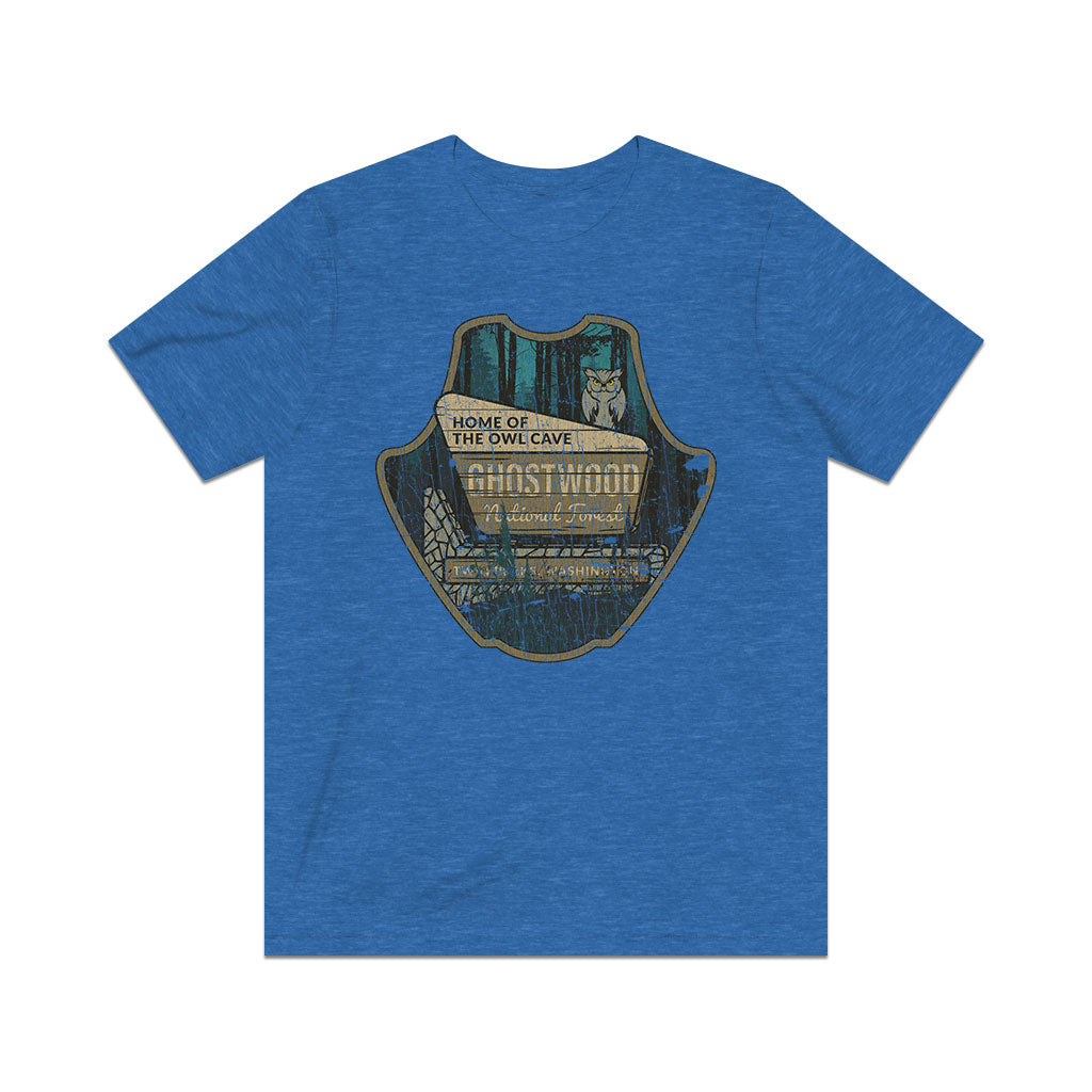 Ghostwood National Forest Sign 1989 Vintage Men's T-Shirt