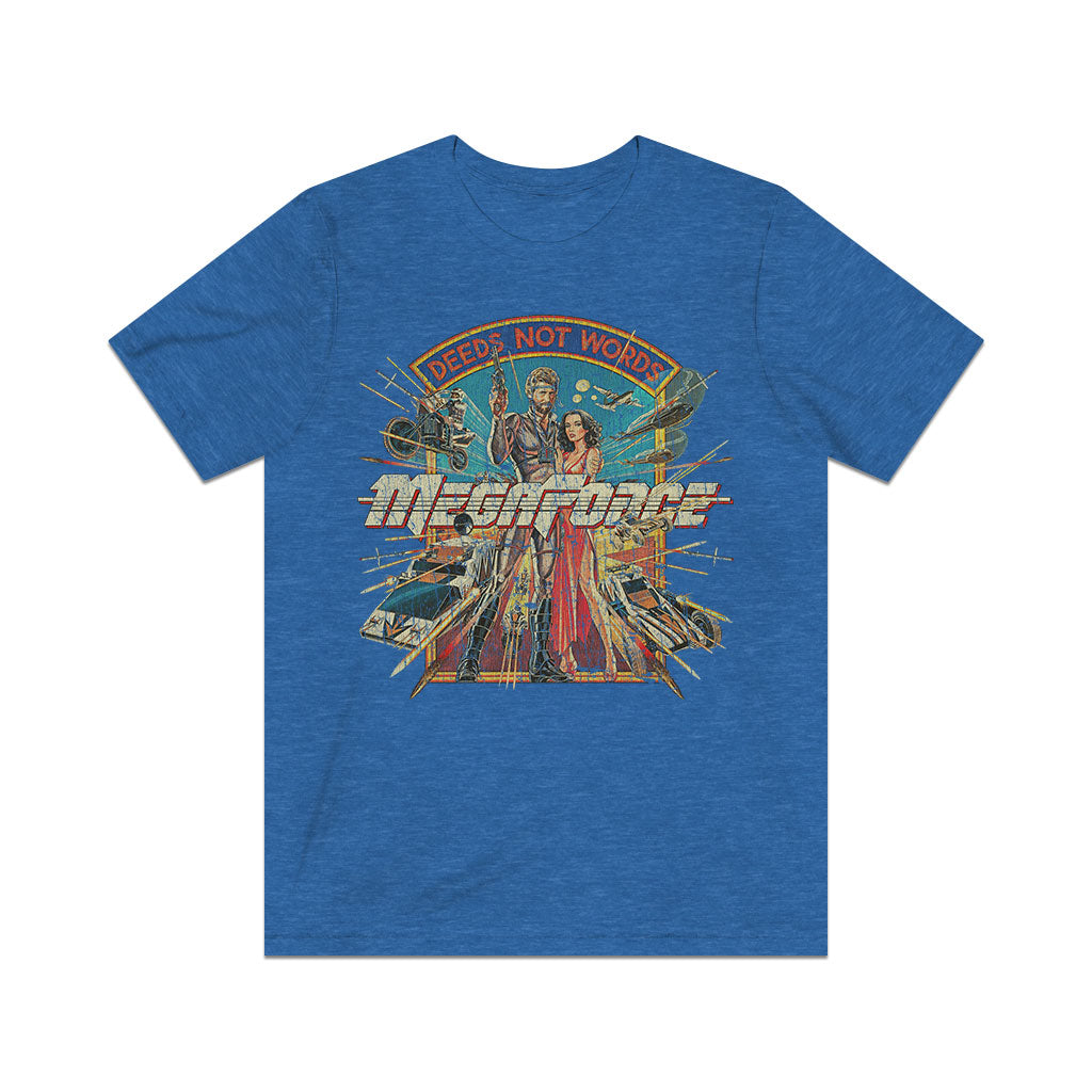 MegaForce Deeds Not Words 1982 Vintage Men's T-Shirt