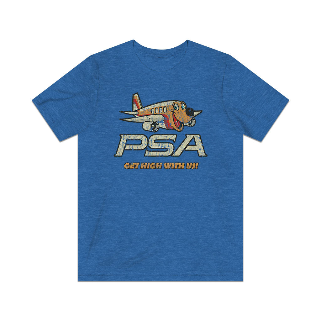 Pacific Southwest Airlines (PSA) 1982 Vintage Men's T-Shirt
