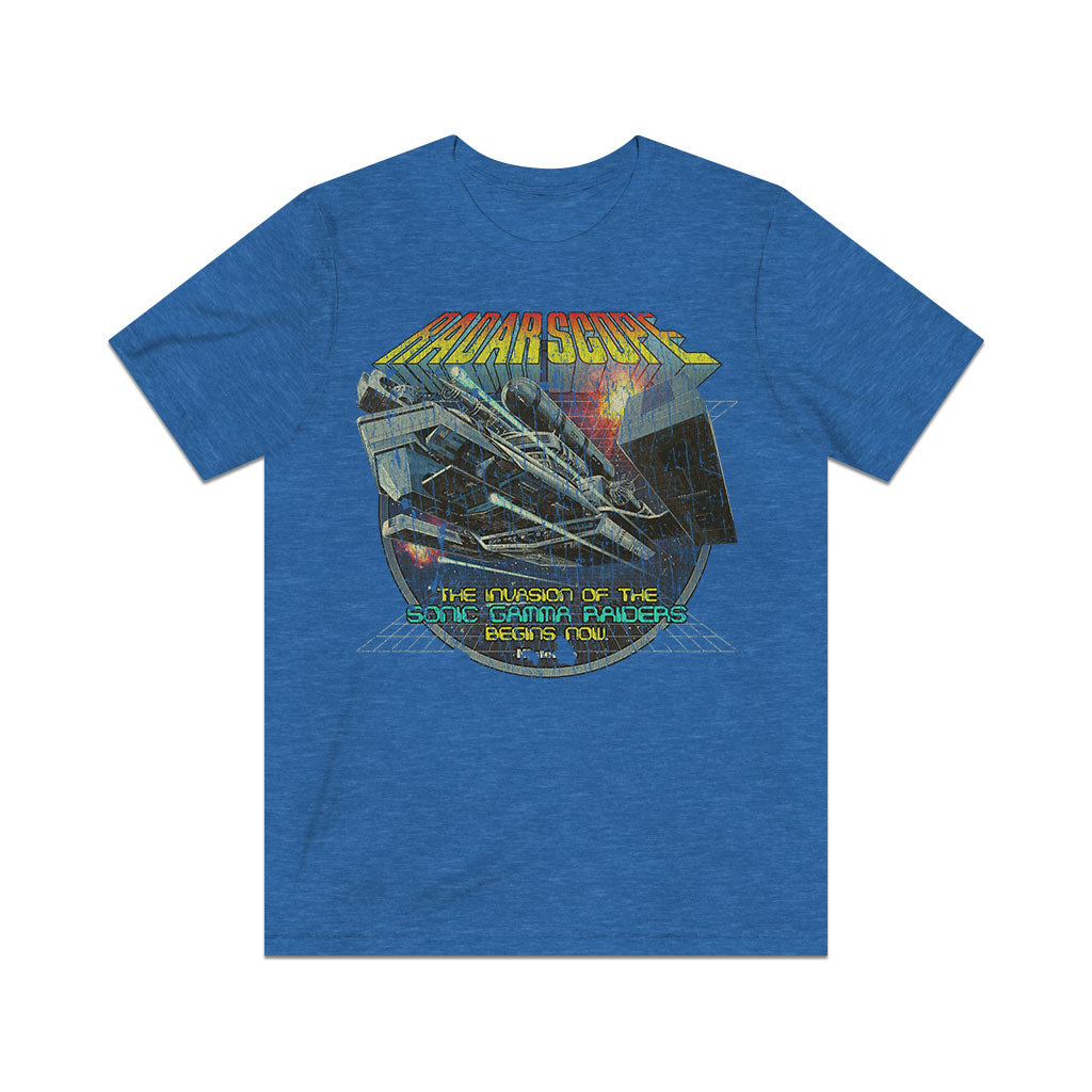 Radar Scope Sonic Gamma Raiders 1980 Vintage Men's T-Shirt