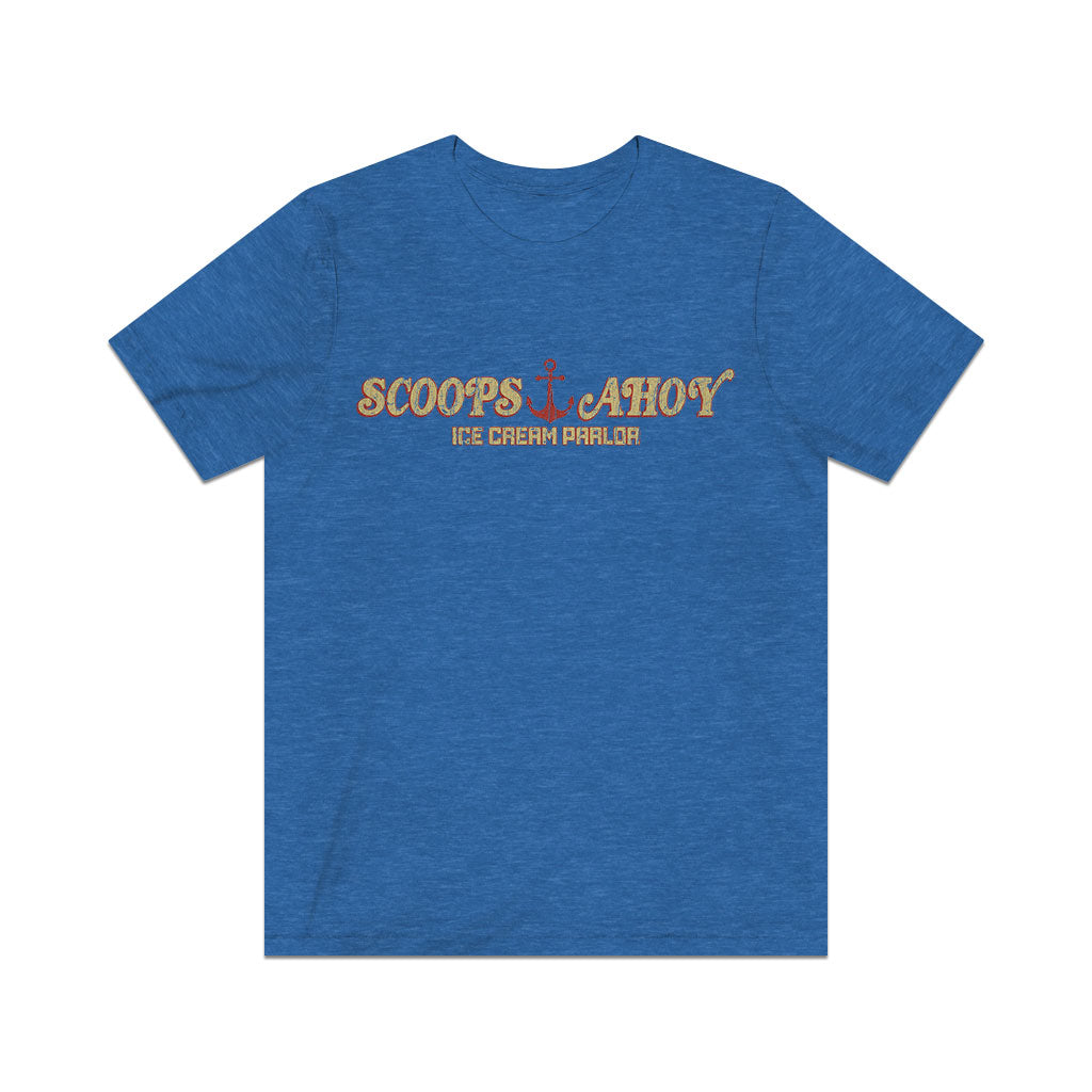 Scoops Ahoy Ice Cream Parlor 1985 Vintage Men's T-Shirt