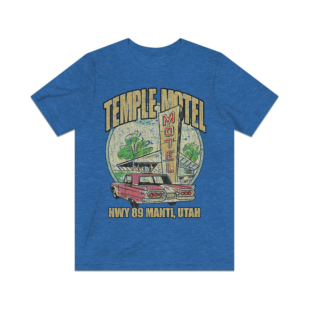 Temple Motel Manti, Utah 1959 Vintage Men's T-Shirt