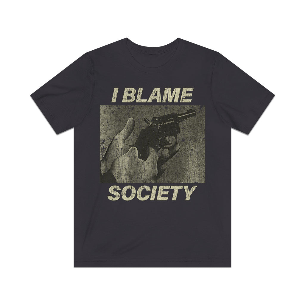 I Blame Society Revolver 1993 Vintage Men's T-Shirt