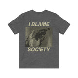 I Blame Society Revolver 1993 Vintage Men's T-Shirt