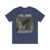 I Blame Society Revolver 1993 Vintage Men's T-Shirt