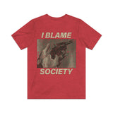 I Blame Society Revolver 1993 Vintage Men's T-Shirt