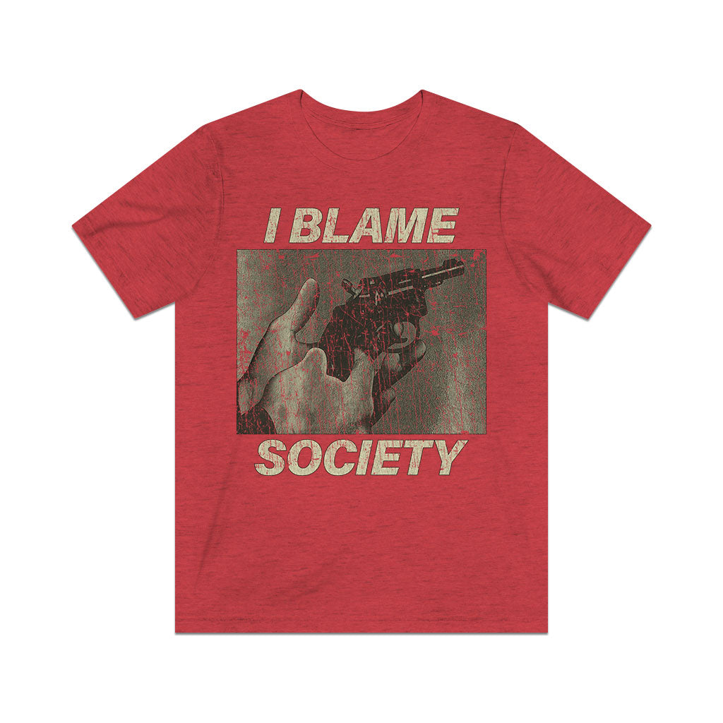 I Blame Society Revolver 1993 Vintage Men's T-Shirt