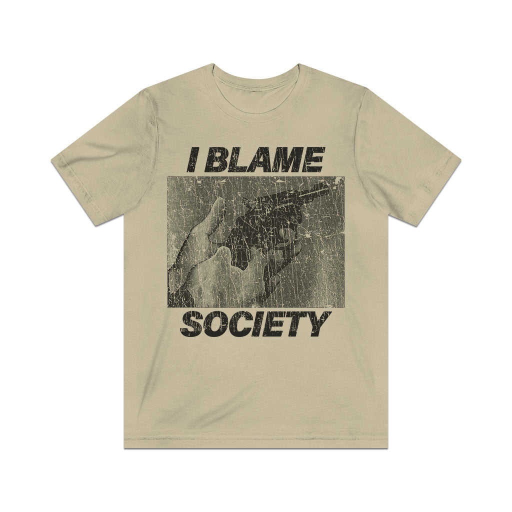 I Blame Society Revolver 1993 Vintage Men's T-Shirt