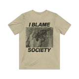I Blame Society Revolver 1993 Vintage Men's T-Shirt