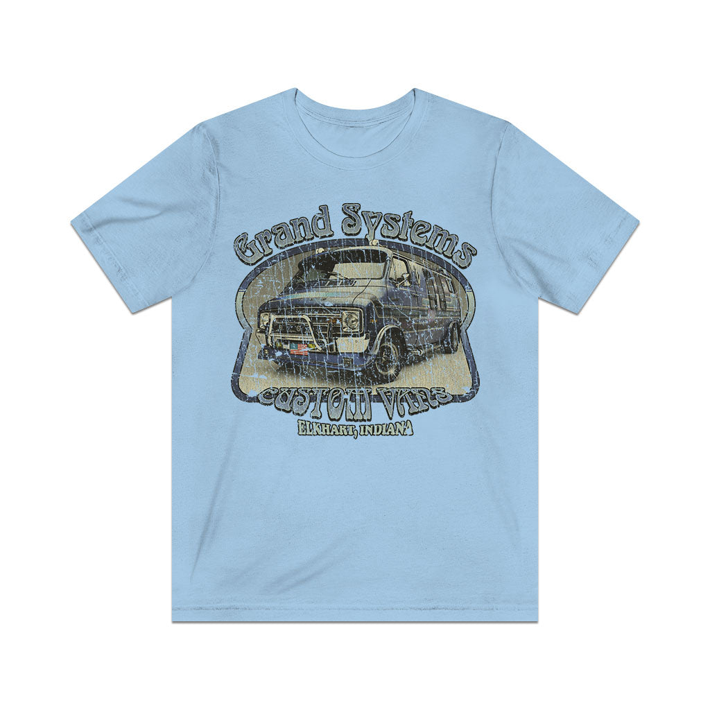 Grand Systems Blue Diamond Van 1977 Vintage Men's T-Shirt
