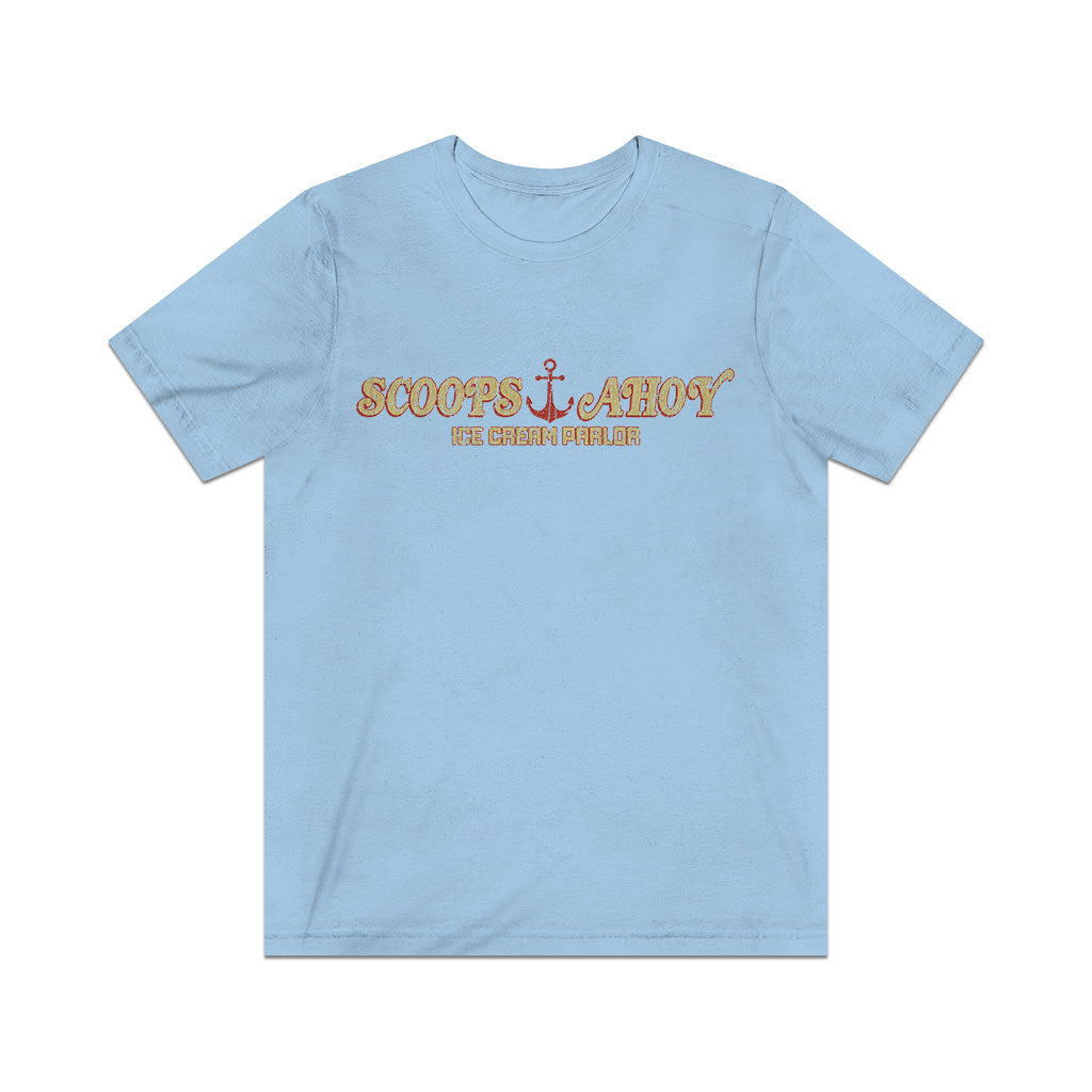 Scoops Ahoy Ice Cream Parlor 1985 Vintage Men's T-Shirt