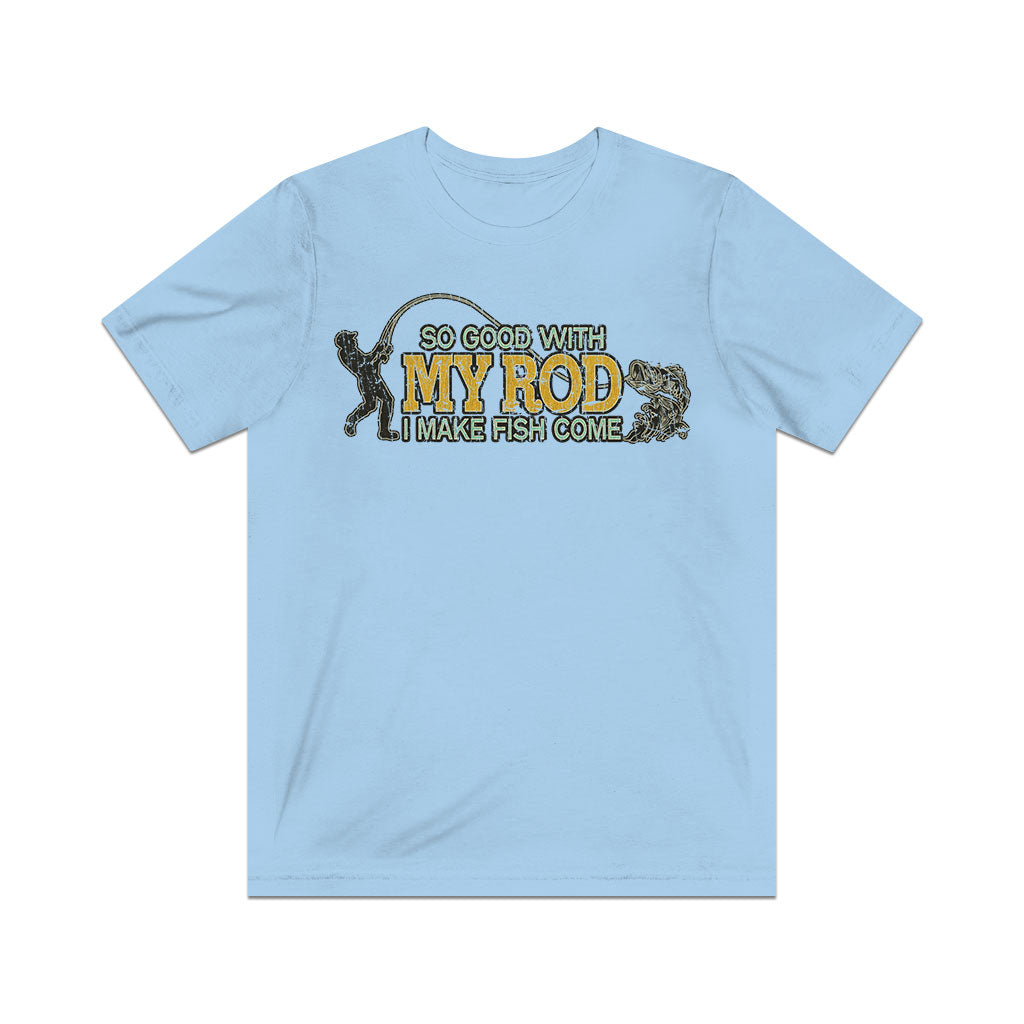 So Good With My Rod I Make Fish Come 1985 Vintage Men's T-Shirt