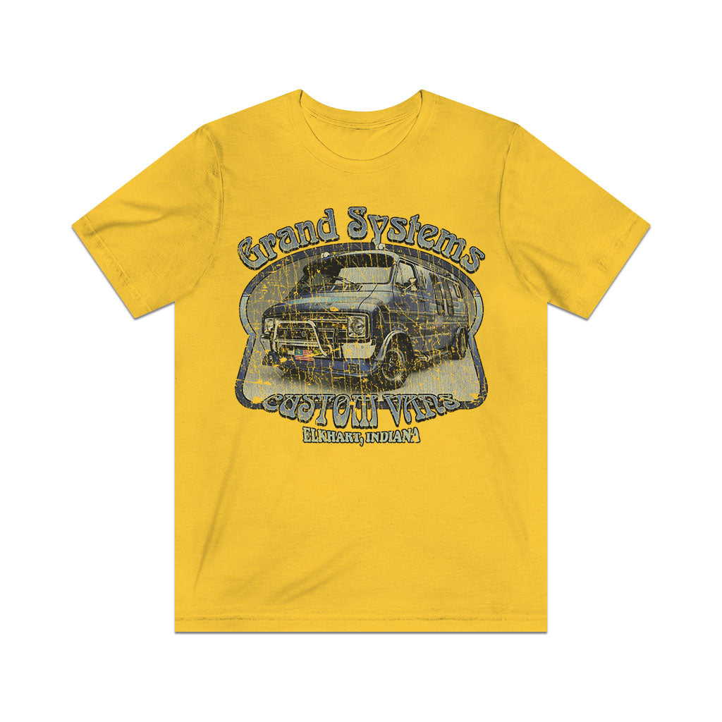 Grand Systems Blue Diamond Van 1977 Vintage Men's T-Shirt