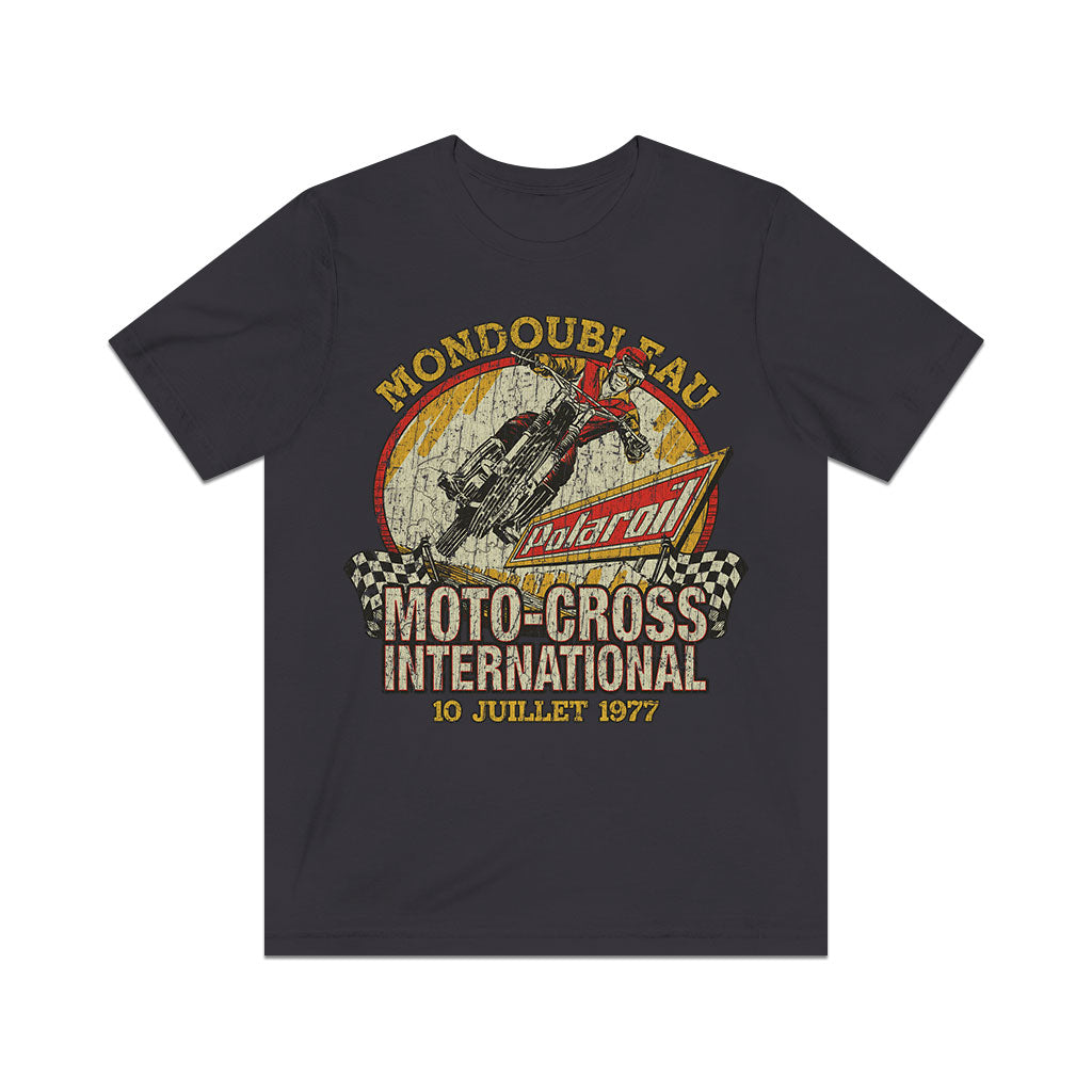 Mondoubleau Moto-Cross International 1977 Vintage Men's T-Shirt