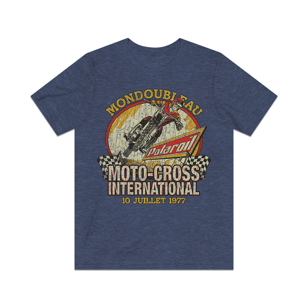 Mondoubleau Moto-Cross International 1977 Vintage Men's T-Shirt