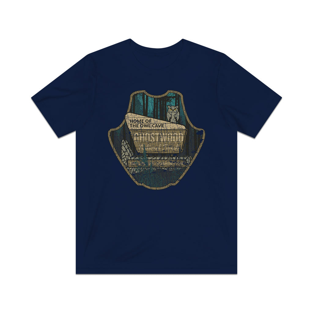 Ghostwood National Forest Sign 1989 Vintage Men's T-Shirt