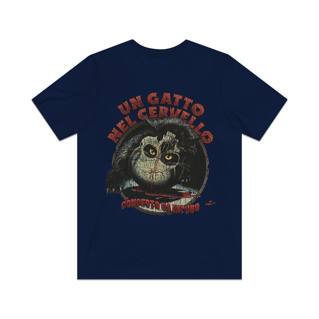 Un Gatto Nel Cervello 1990 Vintage Men's T-Shirt