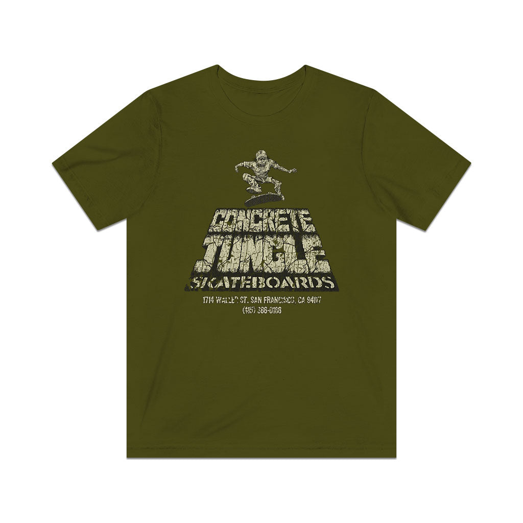 Concrete Jungle Skateboards 1987 Vintage Men's T-Shirt