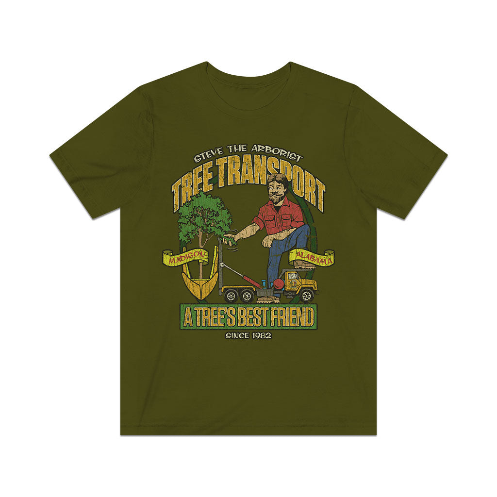 Steve The Arborist Tree Transport 1982 Vintage Men's T-Shirt