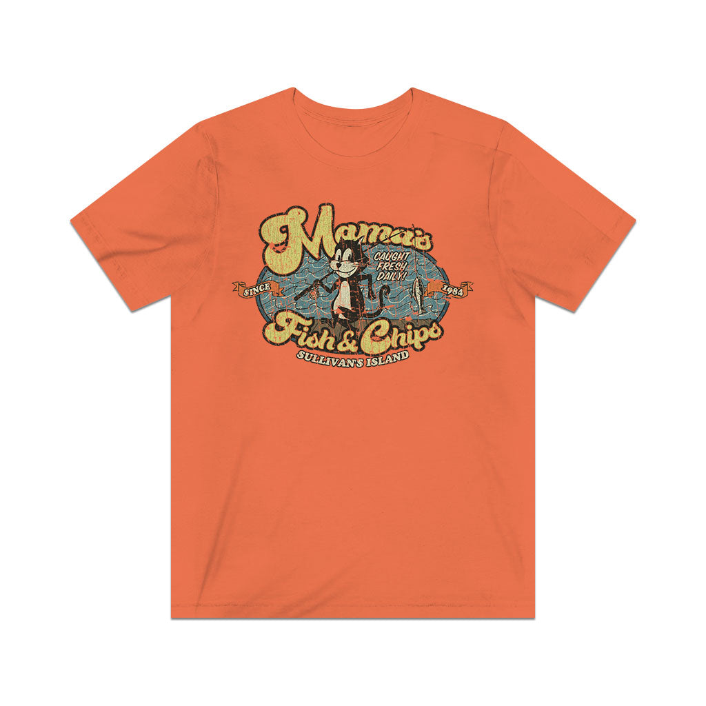 Mama's Fish and Chips 1984 Vintage Men's T-Shirt