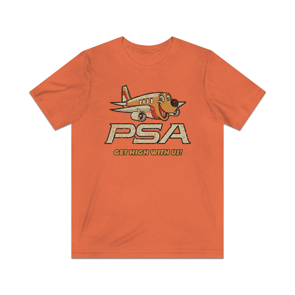 Pacific Southwest Airlines (PSA) 1982 Vintage Men's T-Shirt