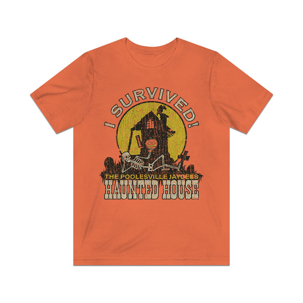 Poolesville Haunted House Survivor 1980 Vintage Men's T-Shirt