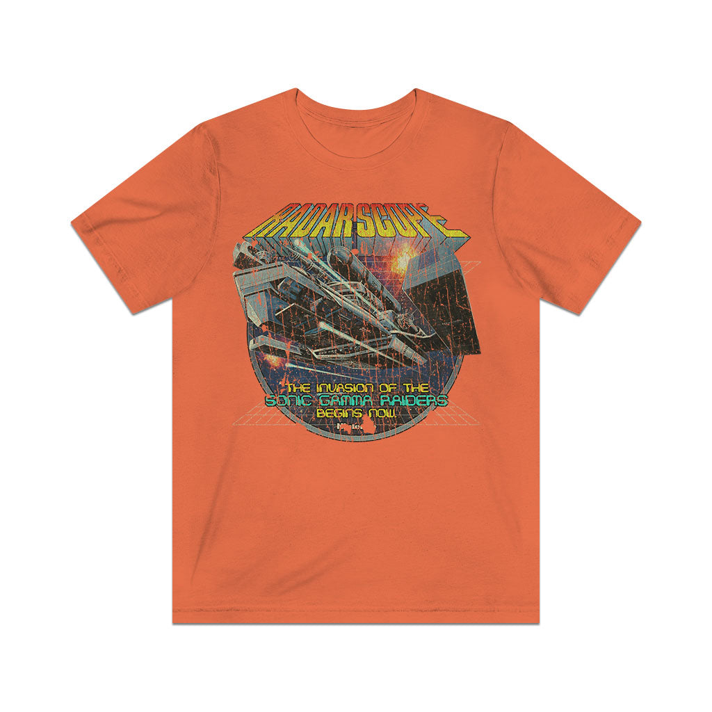 Radar Scope Sonic Gamma Raiders 1980 Vintage Men's T-Shirt