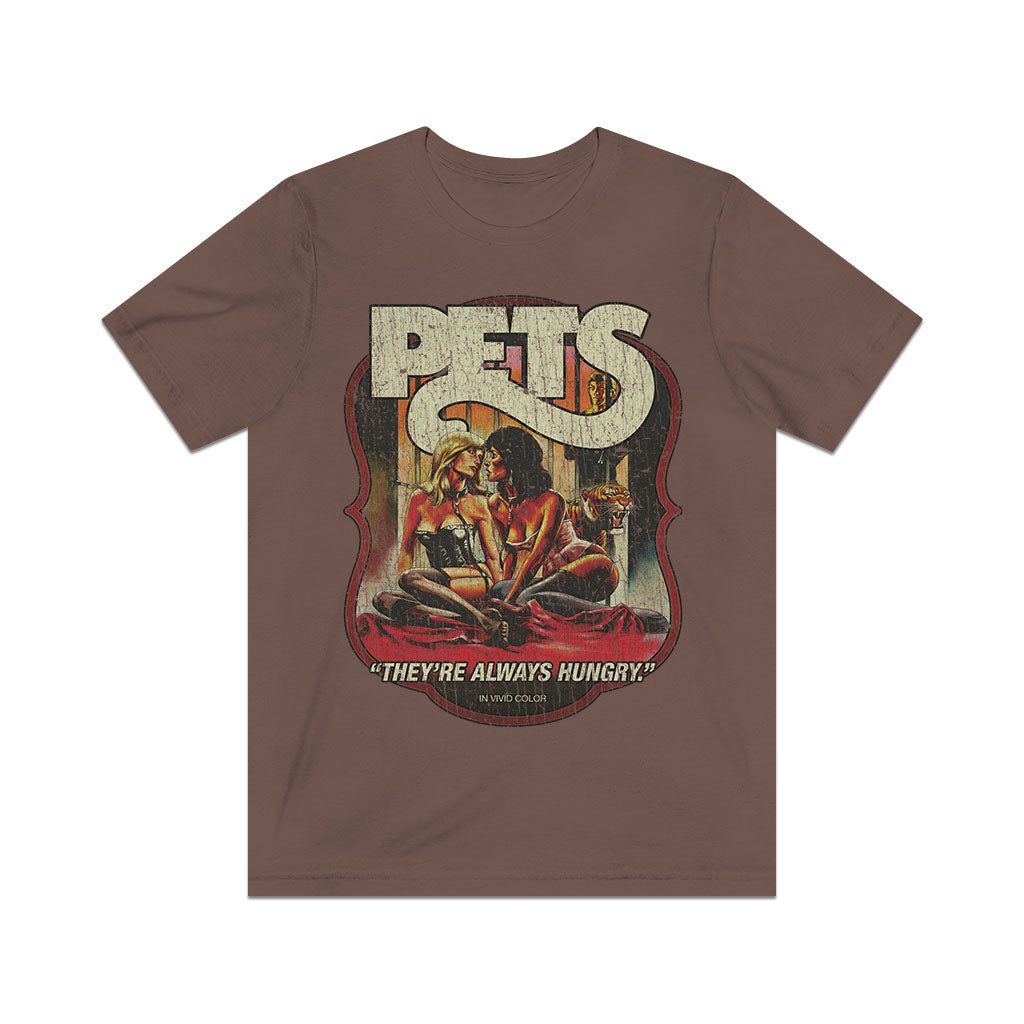 Pets They're Always Hungry 1973 Vintage Men's T-Shirt
