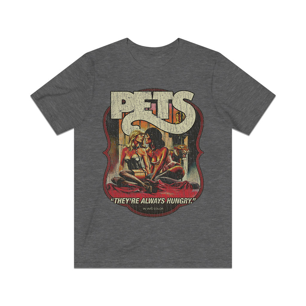 Pets They're Always Hungry 1973 Vintage Men's T-Shirt