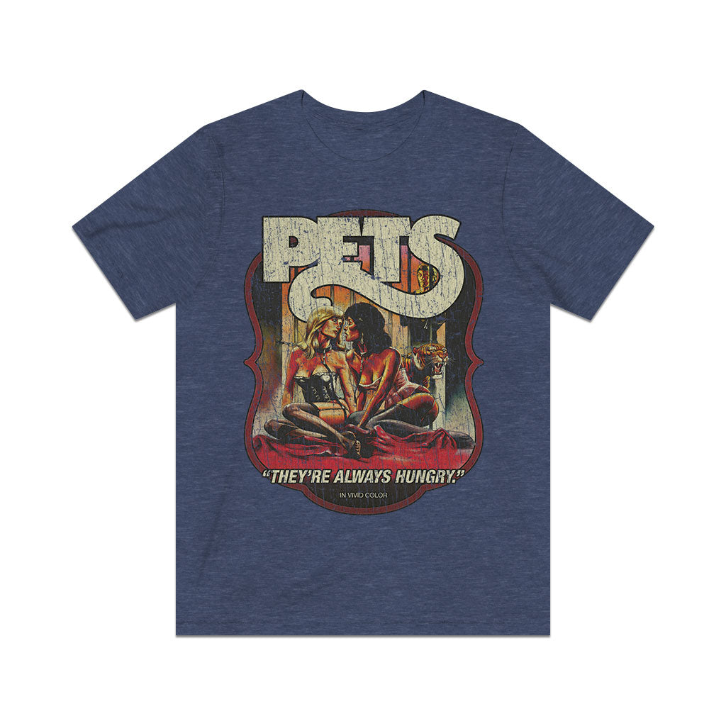Pets They're Always Hungry 1973 Vintage Men's T-Shirt
