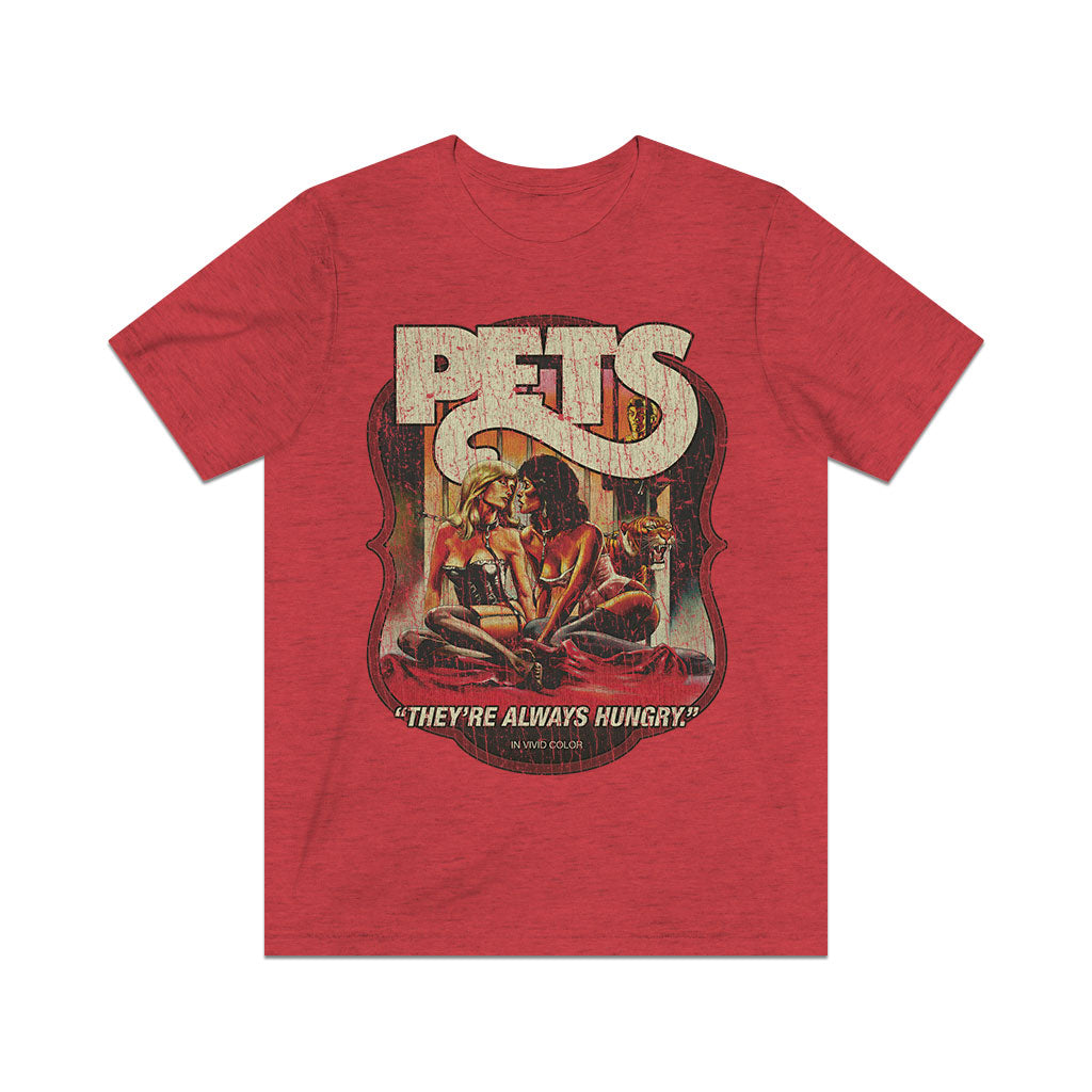 Pets They're Always Hungry 1973 Vintage Men's T-Shirt