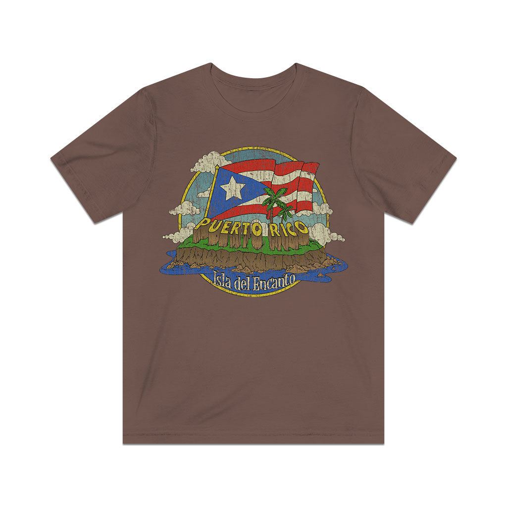 Puerto Rico Isla del Encanto 1898 Vintage Men's T-Shirt