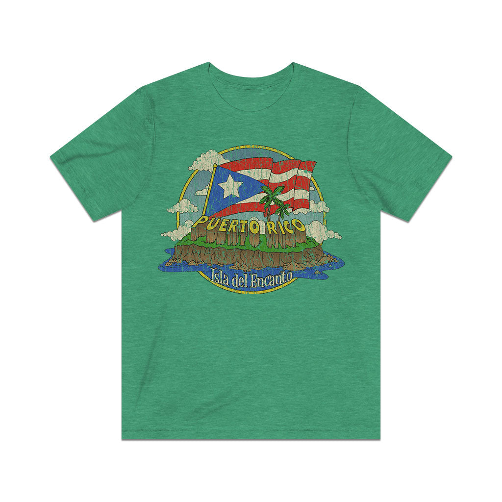 Puerto Rico Isla del Encanto 1898 Vintage Men's T-Shirt