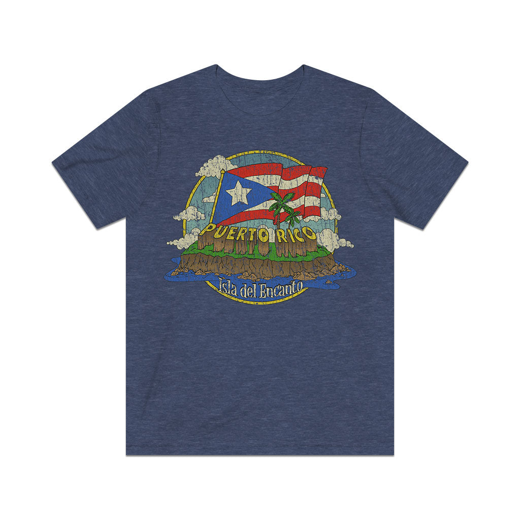 Puerto Rico Isla del Encanto 1898 Vintage Men's T-Shirt