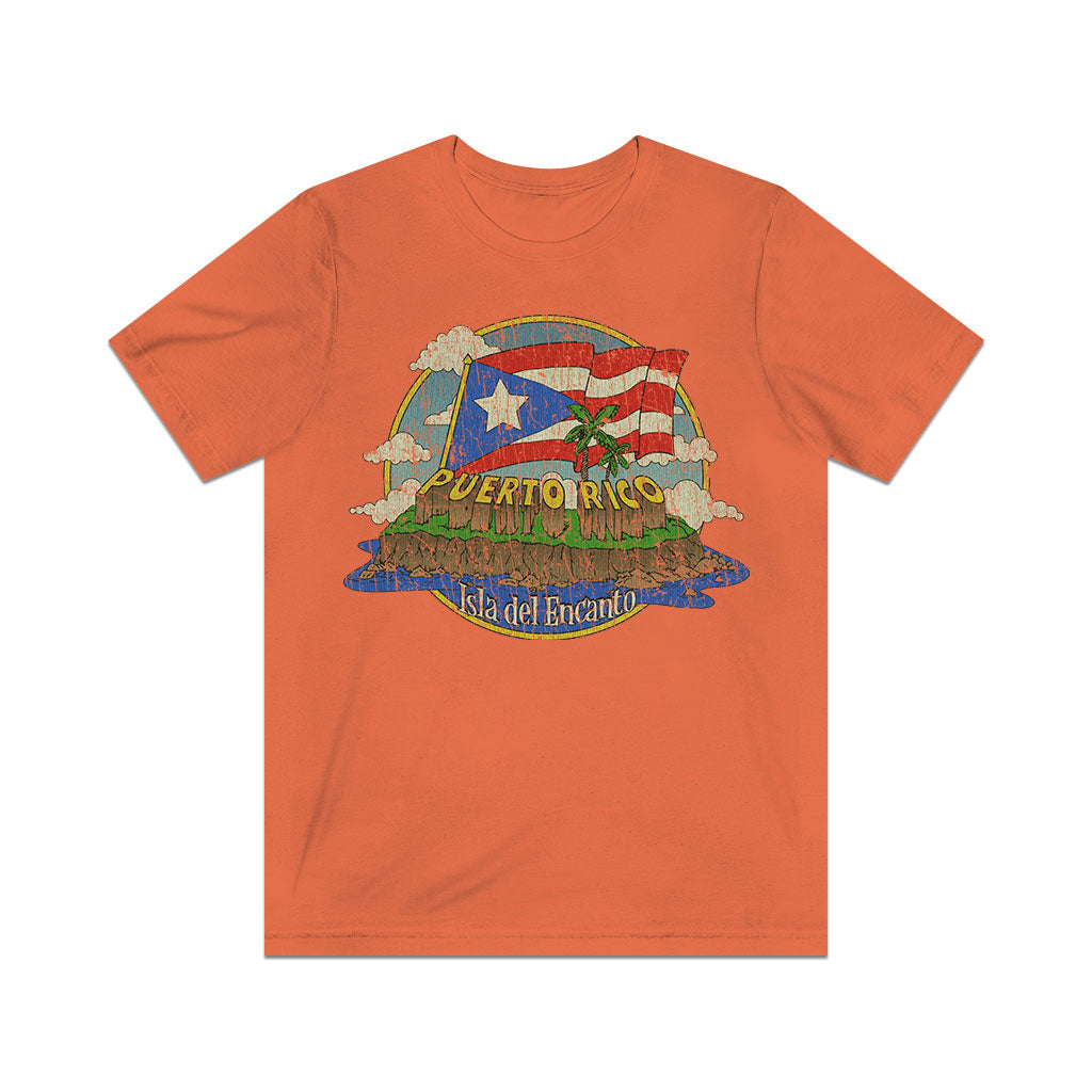 Puerto Rico Isla del Encanto 1898 Vintage Men's T-Shirt
