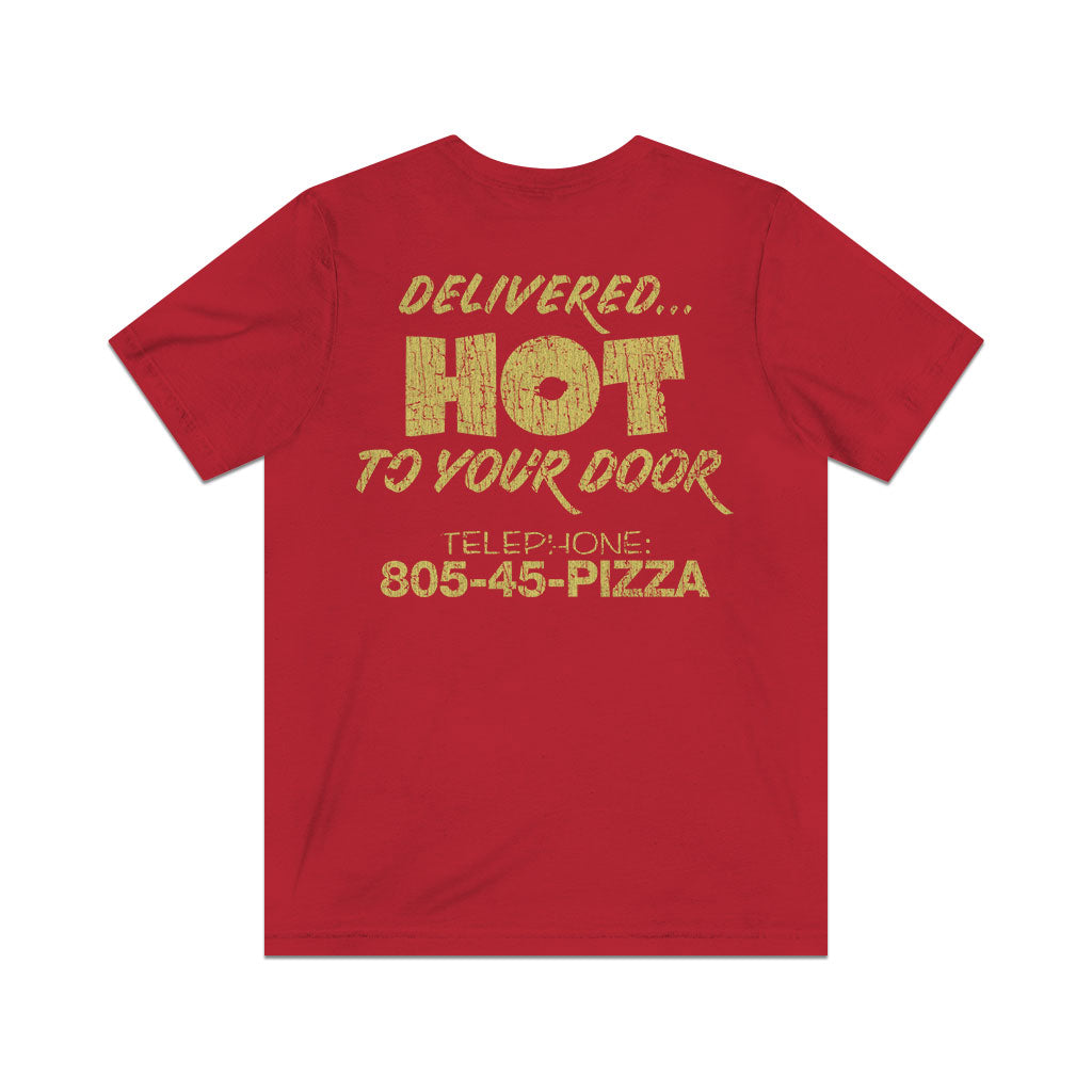 Surfer Boy Pizza 1986 F/B Vintage Men's T-Shirt