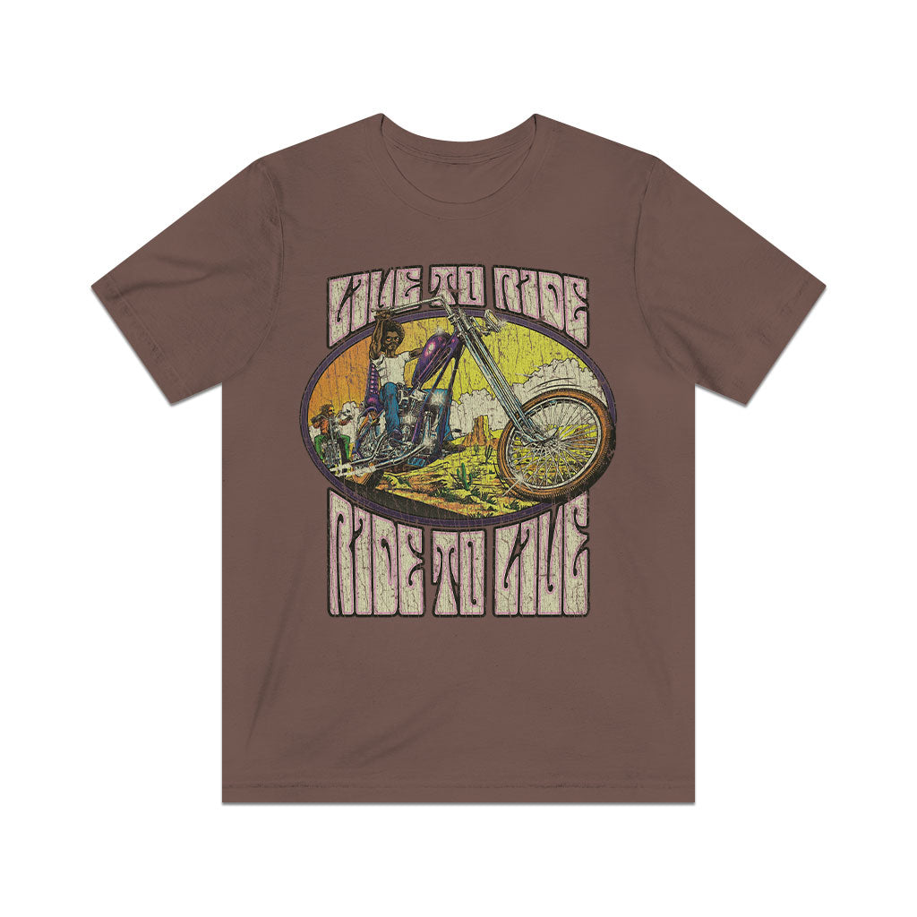 Ride to Live Desert Chopper 1972 Vintage Men's T-Shirt
