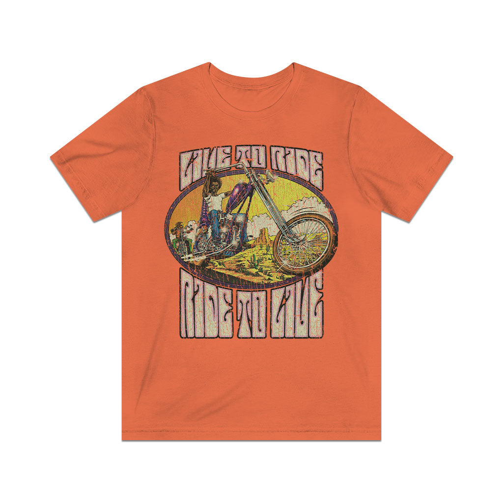 Ride to Live Desert Chopper 1972 Vintage Men's T-Shirt