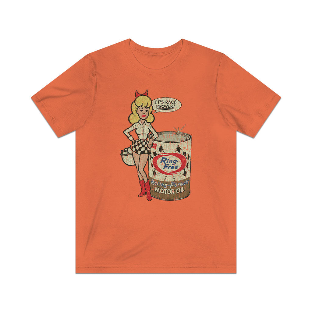 Ring Free Oil Race Proven 1923 Vintage Men's T-Shirt