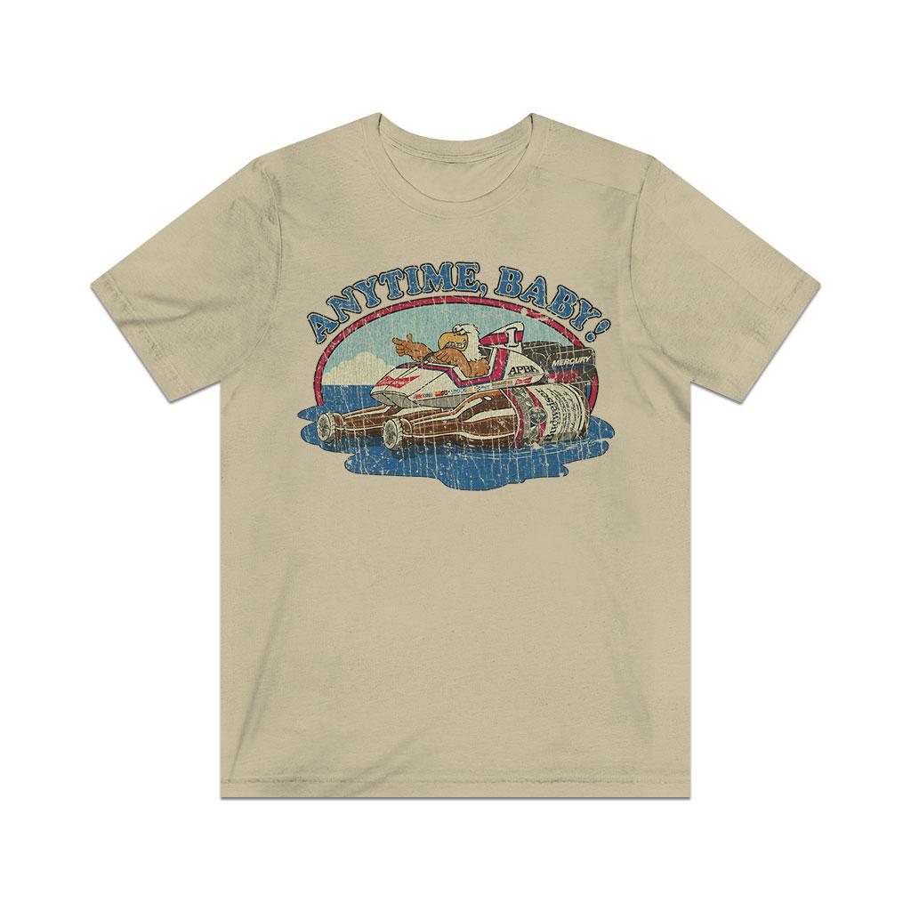 Anytime, Baby! Eagle Outboard Racing 1986 Vintage Men's T-Shirt