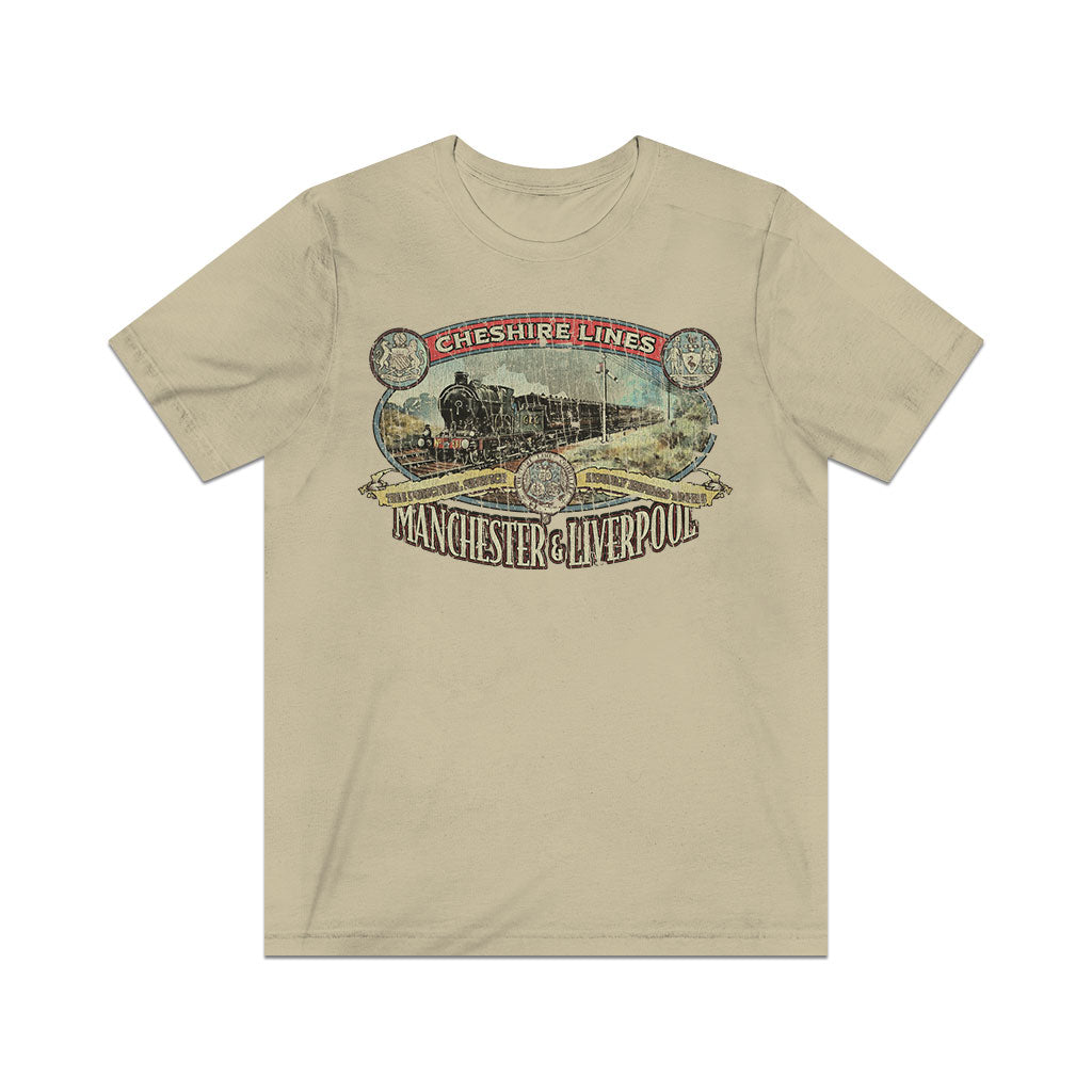 Cheshire Lines Railroad 1863 Vintage Men's T-Shirt