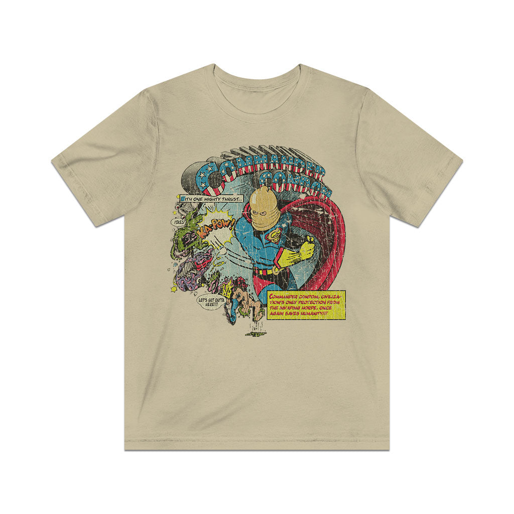 Commander Condom Mighty Thrust 1987 Vintage Men's T-Shirt