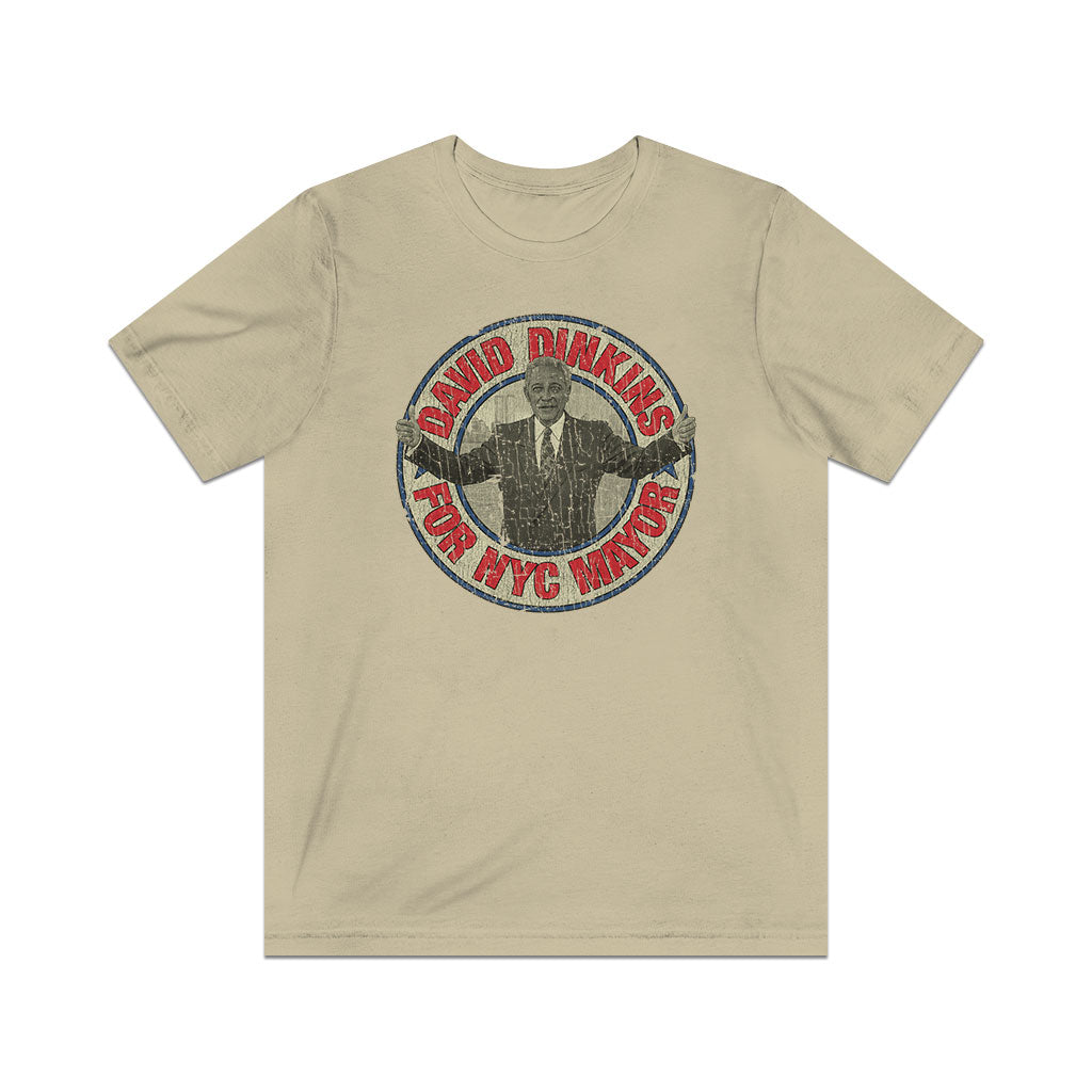 Dinkins For NYC Mayor 1989 Vintage Men's T-Shirt