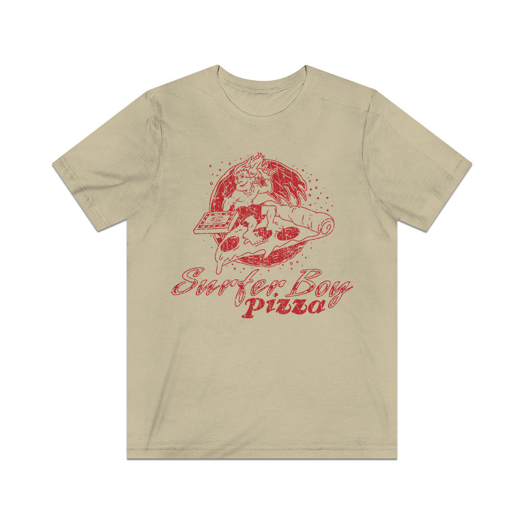 Surfer Boy Pizza 1986 F/B Vintage Men's T-Shirt
