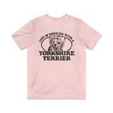 Life is Merrier With a Yorkshire Terrier 1982 Vintage Men's T-Shirt