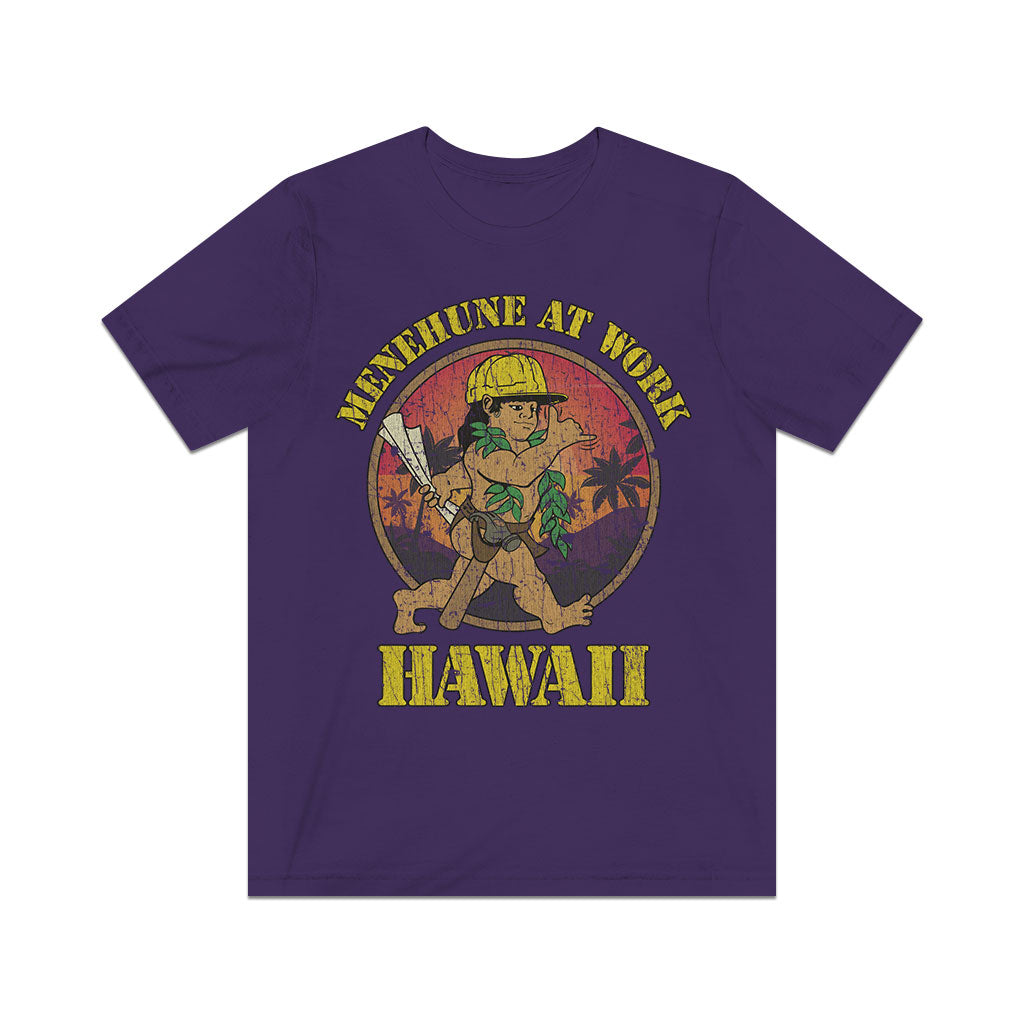 Menehune at Work 1986 Vintage Men's T-Shirt