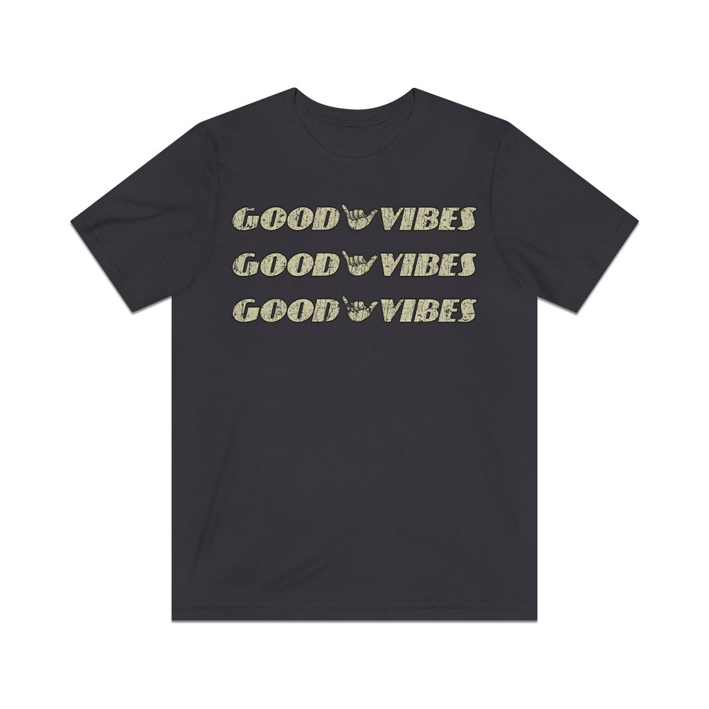 Triple Good Vibes 2021 Vintage Men's T-Shirt